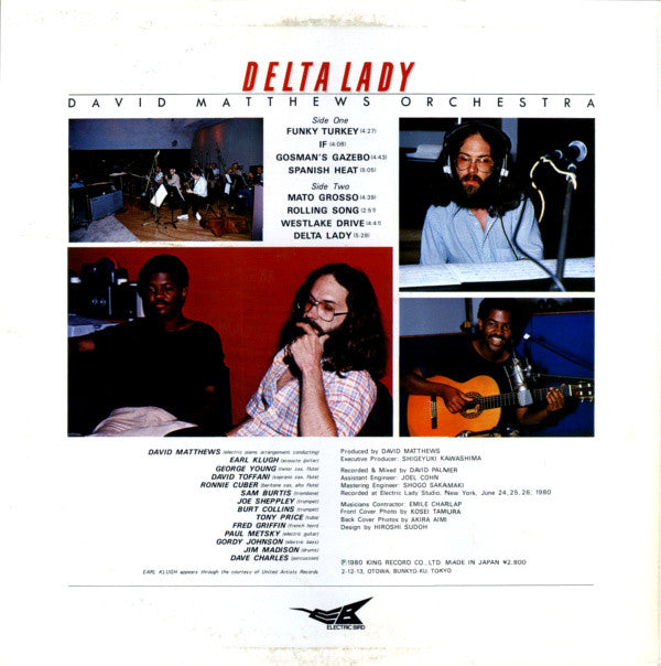 David Matthews Orchestra - Delta Lady (Vinyl, LP, Album)