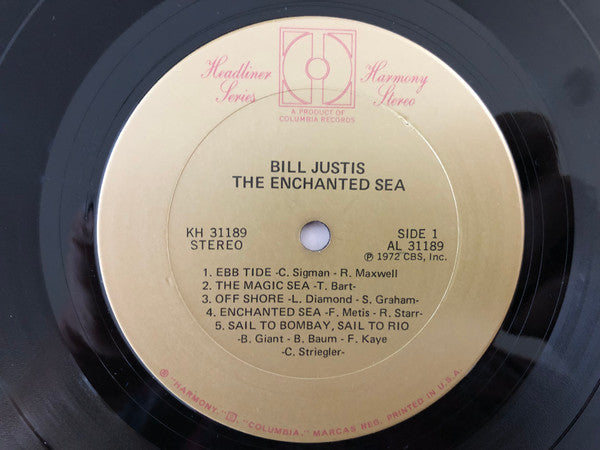 Bill Justis - The Enchanted Sea (Vinyl, LP, Album) Good Plus (G+) / Good (G)