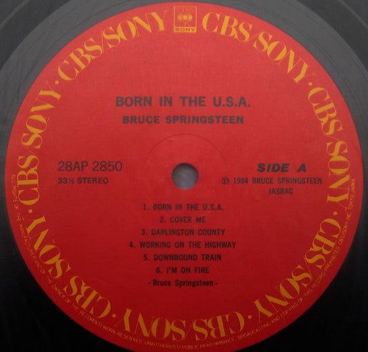 Bruce Springsteen - Born In The USA (Vinyl, LP, Album, Repress, Stereo) Very Good Plus (VG+) / Very Good Plus (VG+)