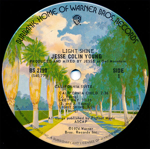 Jesse Colin Young - Light Shine (Vinyl, LP, Album) Good Plus (G+) / Good Plus (G+)