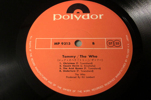 The Who - Tommy (2xVinyl, LP, Album, Reissue) Very Good Plus (VG+) / Very Good (VG)