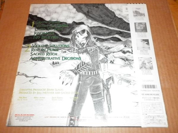 Sacred Reich - Ignorance (Vinyl, LP, Album, Promo) Near Mint (NM or M-) / Very Good Plus (VG+)