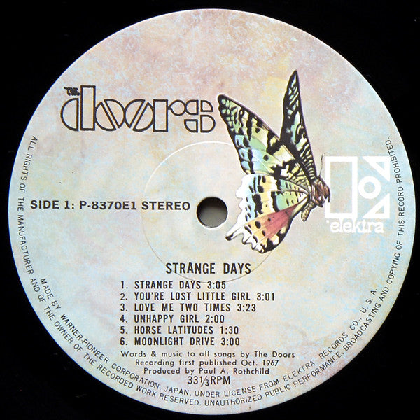 The Doors - Strange Days (Vinyl, LP, Album, Reissue) Very Good (VG) / Good Plus (G+)
