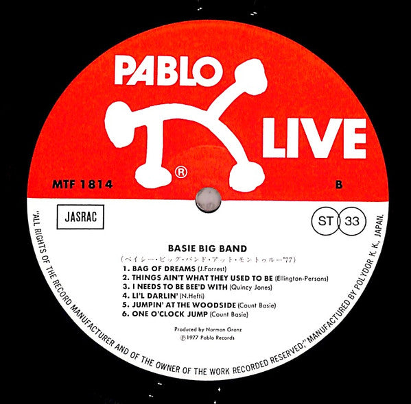 Count Basie Big Band - Montreux '77 (Vinyl, LP, Album)
