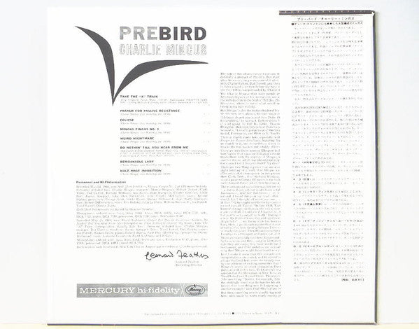 Charles Mingus - Pre-Bird (Vinyl, LP, Album, Limited Edition, Reissue, Stereo) Very Good (VG) / Very Good (VG)