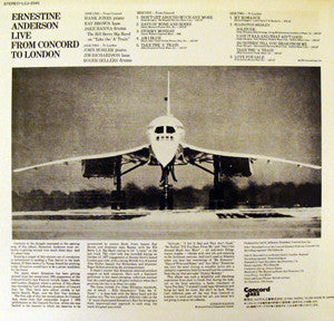 Ernestine Anderson - Live From Concord To London (Vinyl, LP, Album, Reissue, Stereo) Very Good Plus (VG+) / Good Plus (G+)
