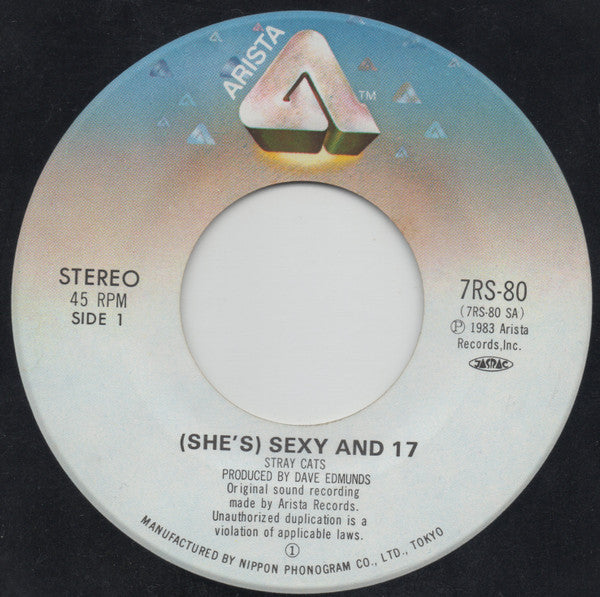 Stray Cats - (She's) Sexy + 17 (Vinyl, 7", Single, Stereo) Very Good Plus (VG+) / Very Good Plus (VG+)