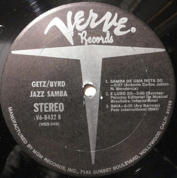 Stan Getz - Jazz Samba (Vinyl, LP, Album, Reissue, Stereo) Good Plus (G+) / Very Good (VG)