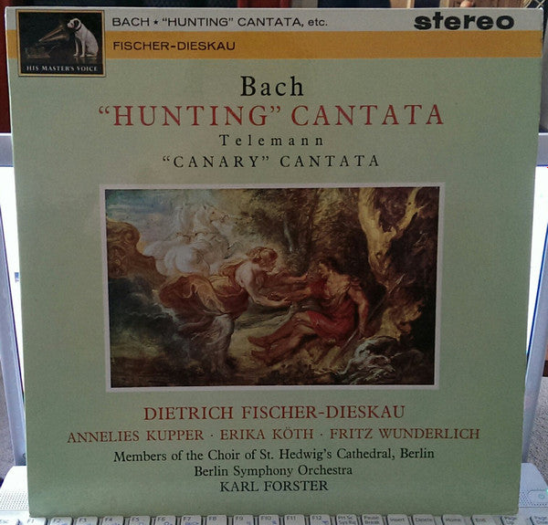 Dietrich Fischer-Dieskau - "Hunting" Cantata • "Canary" Cantata (Vinyl, LP, Album, Stereo) Very Good Plus (VG+) / Very Good Plus (VG+)
