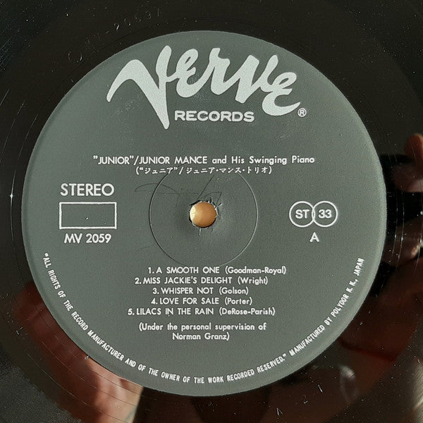 Junior Mance - Junior (Vinyl, LP, Album, Reissue, Stereo)