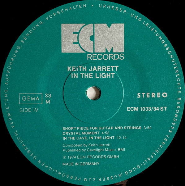 Keith Jarrett - In The Light (2xVinyl, LP, Album) Very Good Plus (VG+) / Very Good (VG)