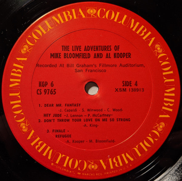 Mike Bloomfield - The Live Adventures Of Mike Bloomfield And Al Kooper (2xVinyl, LP, Album, Repress) Very Good Plus (VG+) / Very Good (VG)