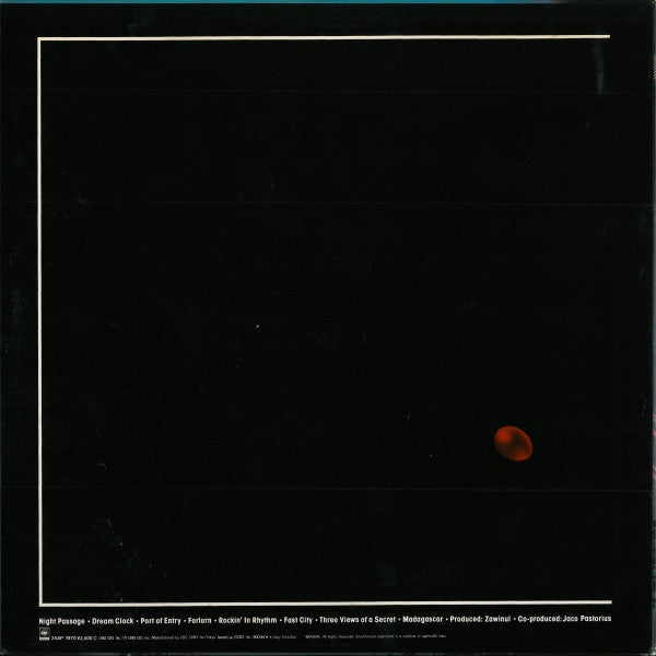 Weather Report - Night Passage (Vinyl, LP, Album)