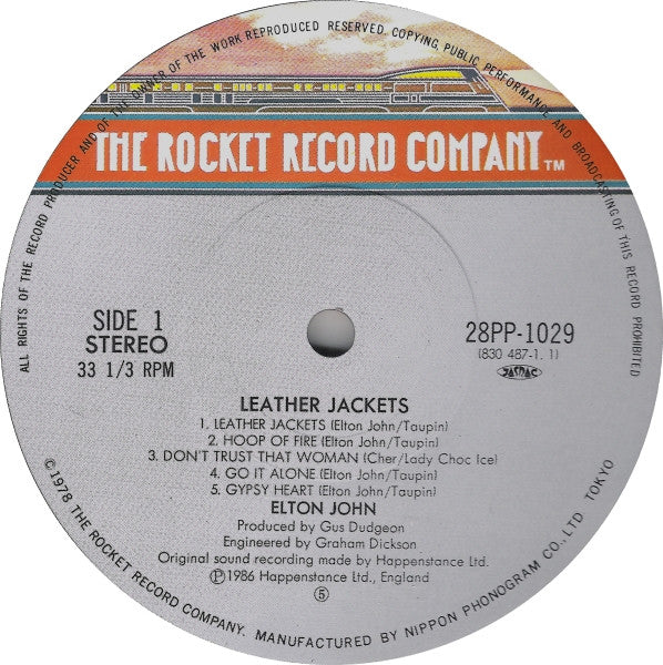 Elton John - Leather Jackets (Vinyl, LP, Album) Very Good Plus (VG+) / Very Good (VG)