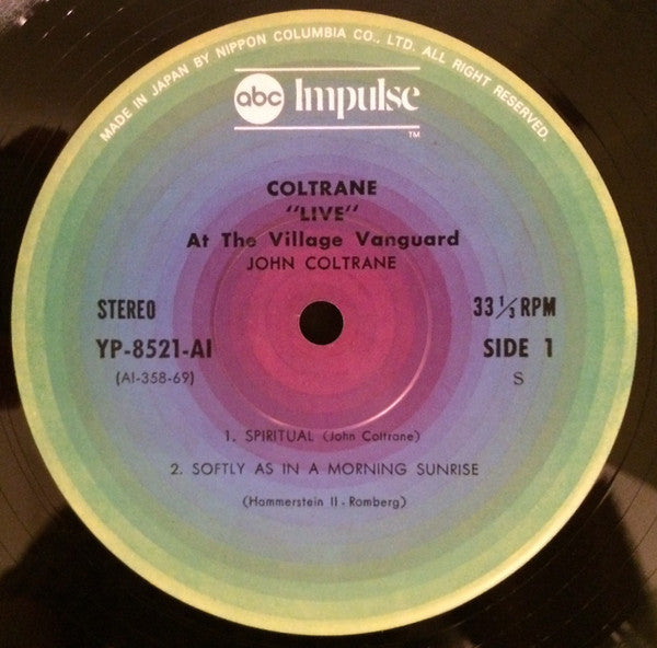John Coltrane - "Live" At The Village Vanguard (Vinyl, LP, Album, R...