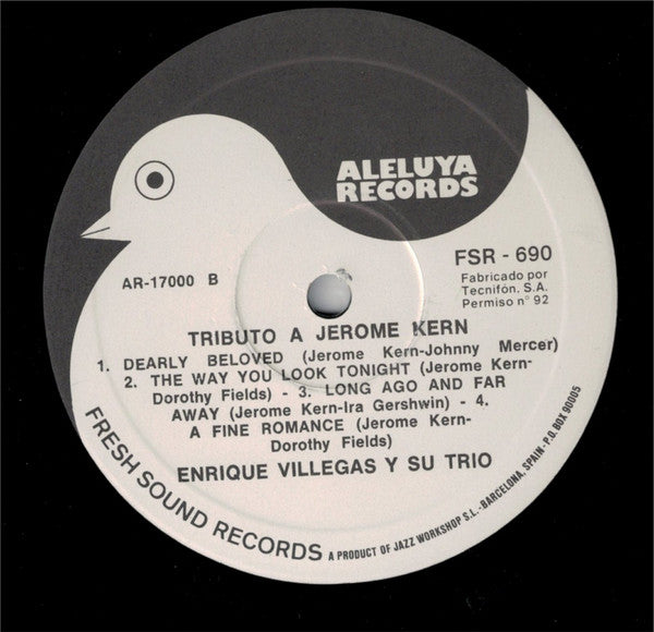 Enrique Villegas - Tributo  A Jerome Kern (Vinyl, LP, Album, Reissue) Very Good (VG) / Very Good Plus (VG+)