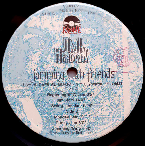 Jimi Hendrix - Jamming With Friends (Vinyl, LP, Unofficial Release) Very Good (VG) / Very Good Plus (VG+)