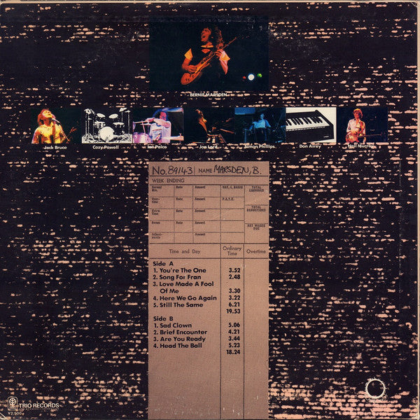 Bernie Marsden - And About Time Too (Vinyl, LP, Album, Stereo)
