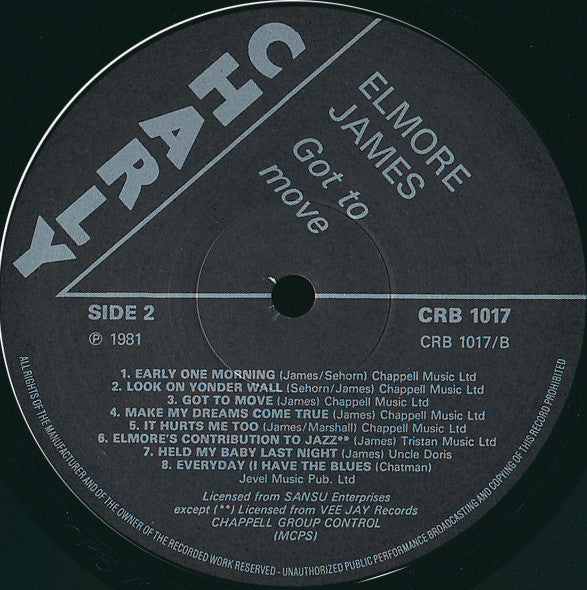 Elmore James - Got To Move (Vinyl, LP, Compilation) Very Good Plus (VG+) / Very Good (VG)