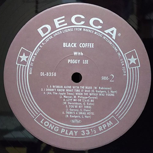 Peggy Lee - Black Coffee (Vinyl, LP, Album, Limited Edition, Reissu...