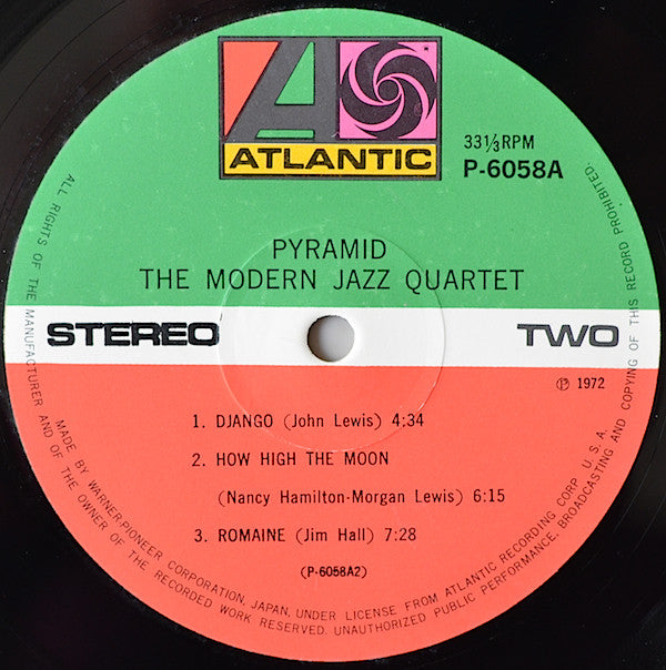 The Modern Jazz Quartet - Pyramid (Vinyl, LP, Album, Reissue, Stereo)