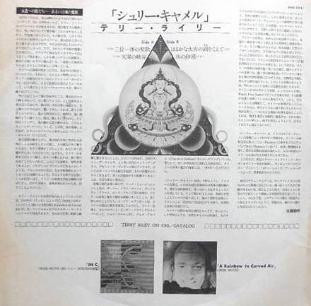 Terry Riley - Shri Camel (Vinyl, LP, Album) Very Good (VG) / Very Good Plus (VG+)
