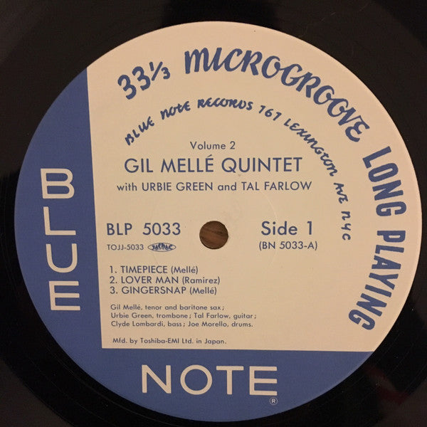 Gil Mellé Quintet - Volume 2 (Vinyl, LP, 10", Album, Limited Edition, Reissue, Mono) Very Good Plus (VG+) / Near Mint (NM or M-)