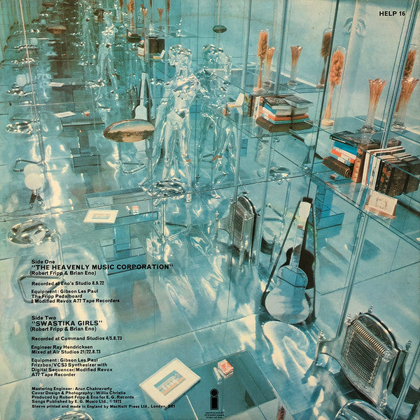 Fripp & Eno - (No Pussyfooting) (Vinyl, LP, Album, Stereo) Very Good Plus (VG+) / Very Good (VG)