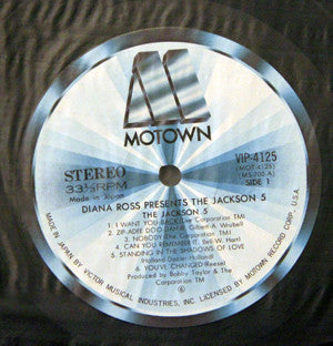 The Jackson 5 - Diana Ross Presents The Jackson 5 (Vinyl, LP, Album, Reissue) Very Good (VG) / Very Good (VG)
