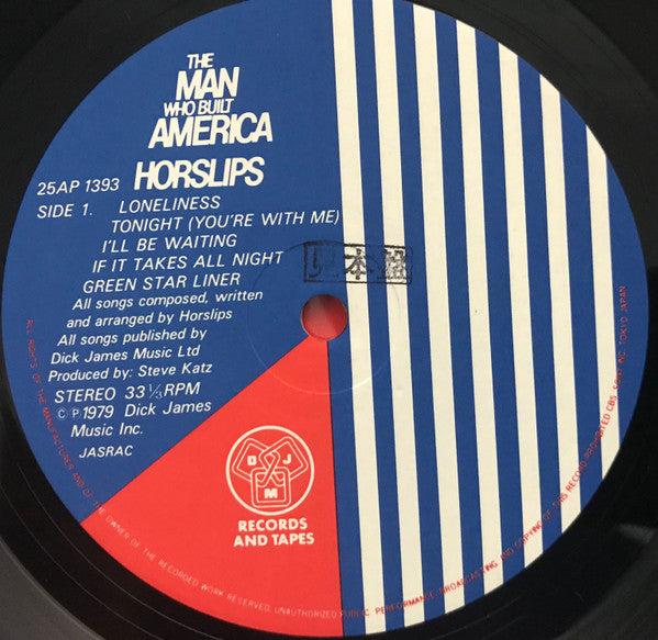 Horslips - The Man Who Built America (Vinyl, LP, Album) Very Good Plus (VG+) / Very Good (VG)