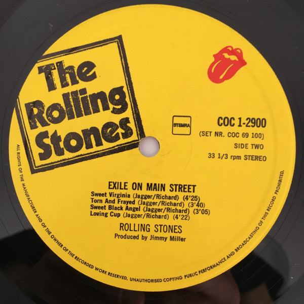 The Rolling Stones - Exile On Main St. (2xVinyl, LP, Album) Very Good Plus (VG+) / Good Plus (G+)