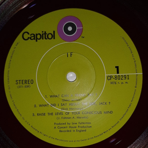 If (6) - If (Vinyl, LP, Album) Very Good Plus (VG+) / Good Plus (G+)