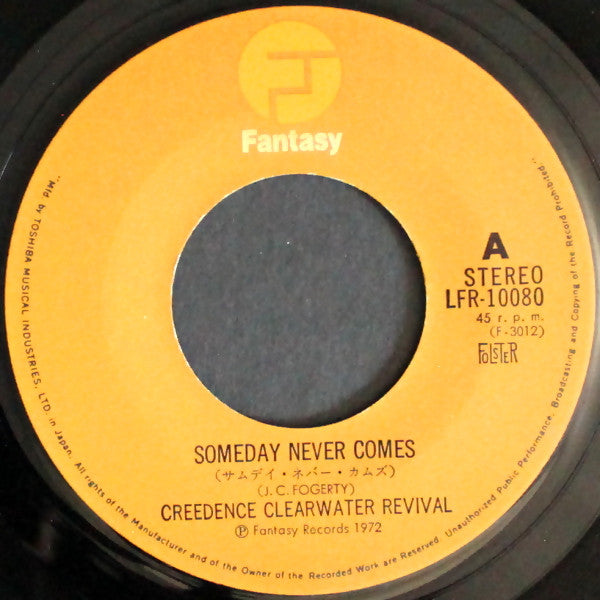 Creedence Clearwater Revival - Someday Never Comes (Vinyl, 7", 45 RPM, Single, Stereo) Very Good Plus (VG+) / Very Good Plus (VG+)