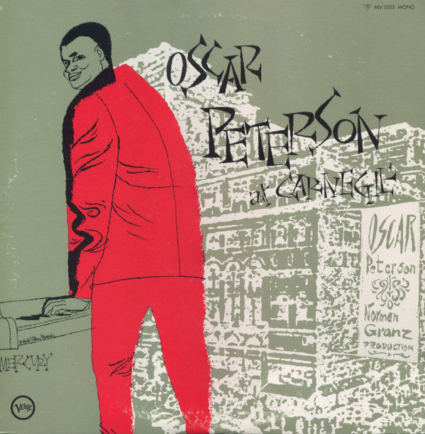 Oscar Peterson - Oscar Peterson At Carnegie (Vinyl, LP, Album, Reissue, Mono) Very Good Plus (VG+) / Good Plus (G+)
