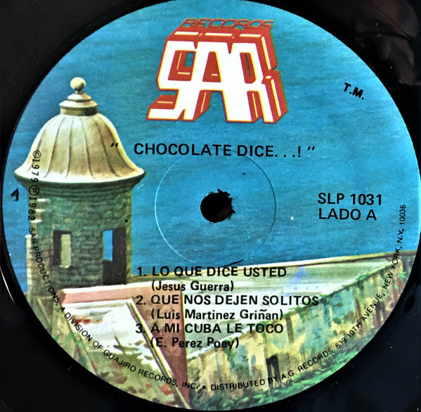 Alfredo "Chocolate" Armenteros - Dice (Vinyl, LP, Album) Very Good (VG) / Very Good (VG)