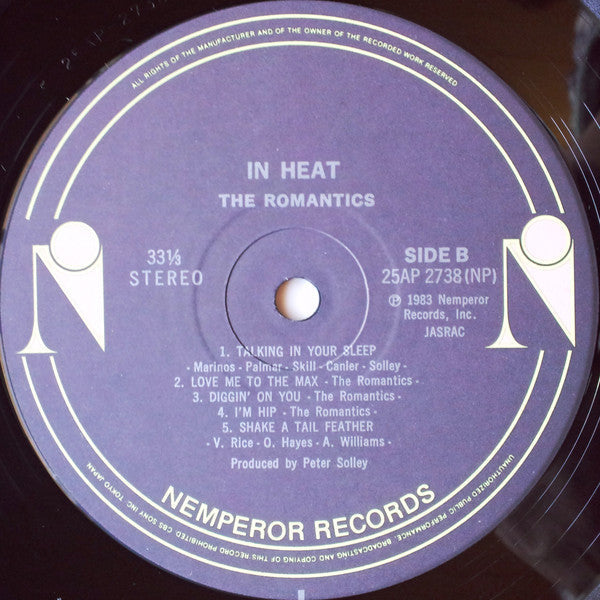 The Romantics - In Heat (Vinyl, LP, Album)