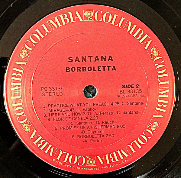 Santana - Borboletta (Vinyl, LP, Album)