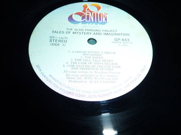 The Alan Parsons Project - Tales Of Mystery And Imagination - Edgar...