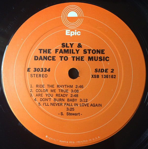 Sly & The Family Stone - Dance To The Music (Vinyl, LP, Album, Reissue, Stereo) Near Mint (NM or M-) / Very Good (VG)