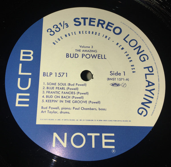 Bud Powell - The Amazing Bud Powell, Vol. 3 - Bud! (Vinyl, LP, Album, Reissue, Stereo) Near Mint (NM or M-) / Very Good Plus (VG+)