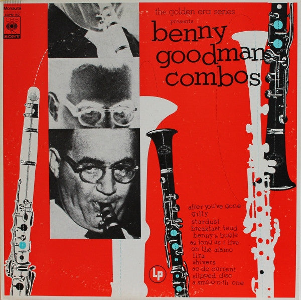 Benny Goodman - Benny Goodman Combos (Quintet, Sextet, Septet) (Vinyl, LP, Compilation, Reissue, Mono) Very Good Plus (VG+) / Very Good (VG)