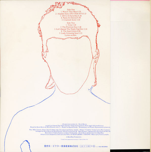 David Bowie - Aladdin Sane (Vinyl, LP, Album, Stereo) Good Plus (G+) / Good Plus (G+)