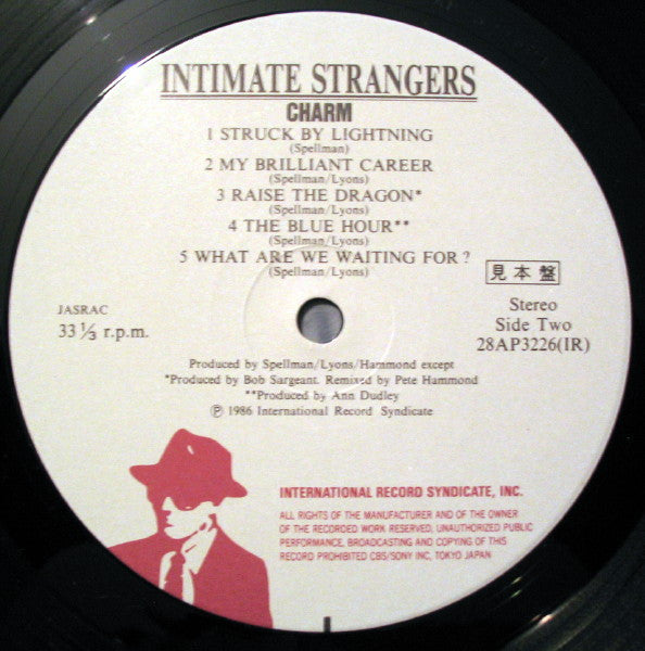 Intimate Strangers (2) - Charm (Vinyl, LP, Album, Promo) Very Good Plus (VG+) / Very Good Plus (VG+)