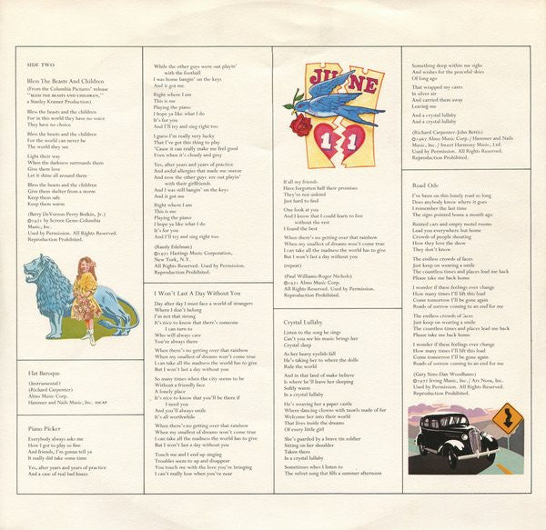 Carpenters - A Song For You (Vinyl, LP, Album, Stereo)