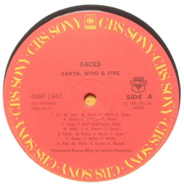 Earth, Wind & Fire - Faces (Vinyl, LP, Album, Stereo)