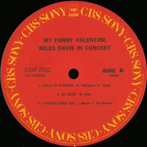 Miles Davis - My Funny Valentine - Miles Davis In Concert (Vinyl, L...