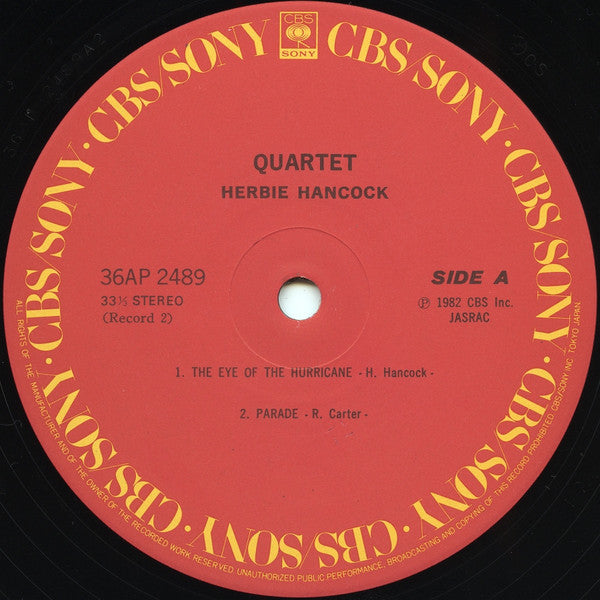 Herbie Hancock - Quartet (2xVinyl, LP, Album) Very Good Plus (VG+) / Very Good Plus (VG+)