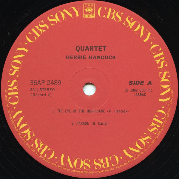 Herbie Hancock - Quartet = カルテット (2xVinyl, LP, Album) Very Good Plus (VG+) / Very Good Plus (VG+)