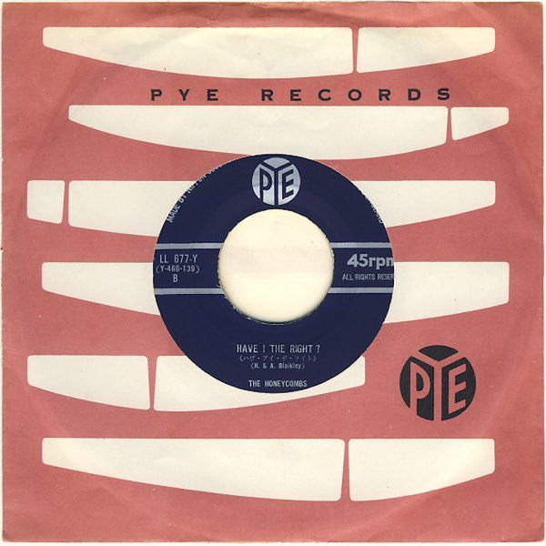 The Honeycombs - Please Don't Pretend Again / Have I The Right? (Vinyl, 7", 45 RPM, Single) Very Good (VG) / Very Good Plus (VG+)