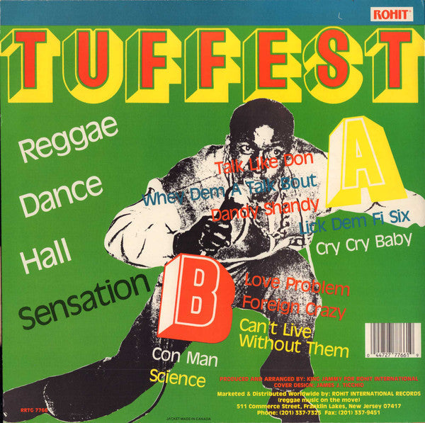 Tuffest - Reggae Dance Hall Sensation (Vinyl, LP, Album) Very Good Plus (VG+) / Very Good Plus (VG+)